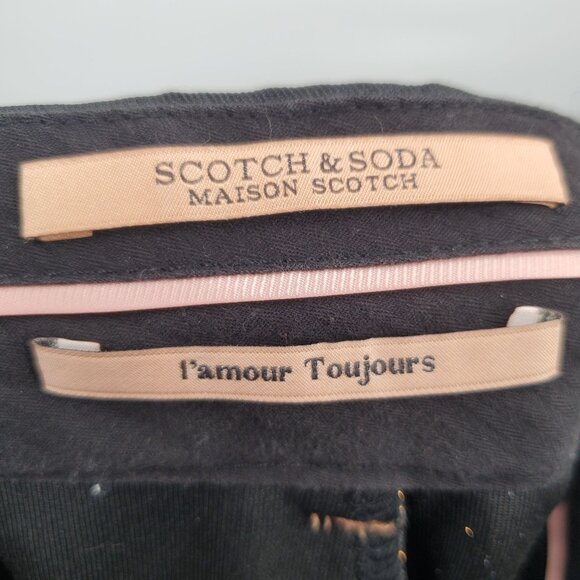 SCOTCH & SODA Wide Leg Stretch Lurex Pants Women Size Small High Waisted - Picture 8 of 16